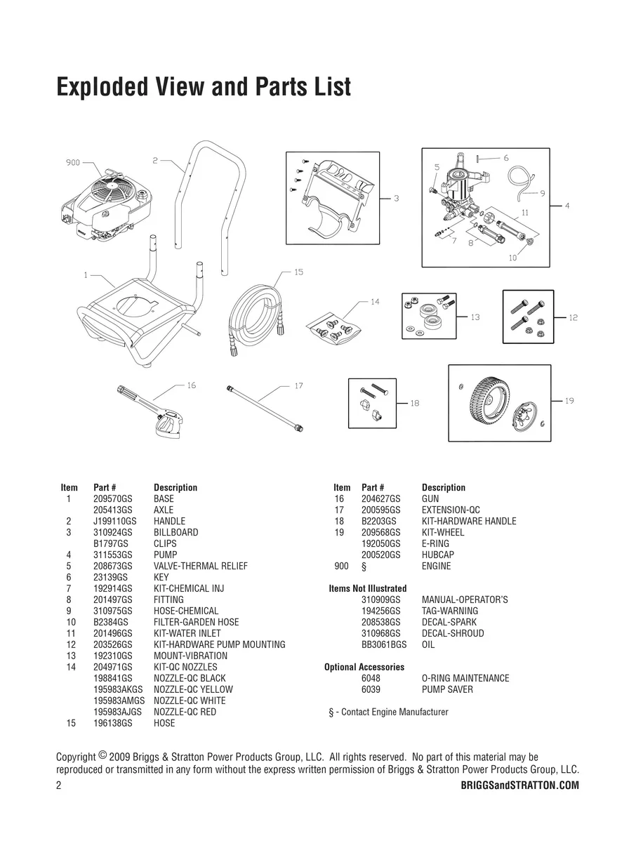 BRIGGS AND STRATTON, 020417-0, 2009, IPL.2